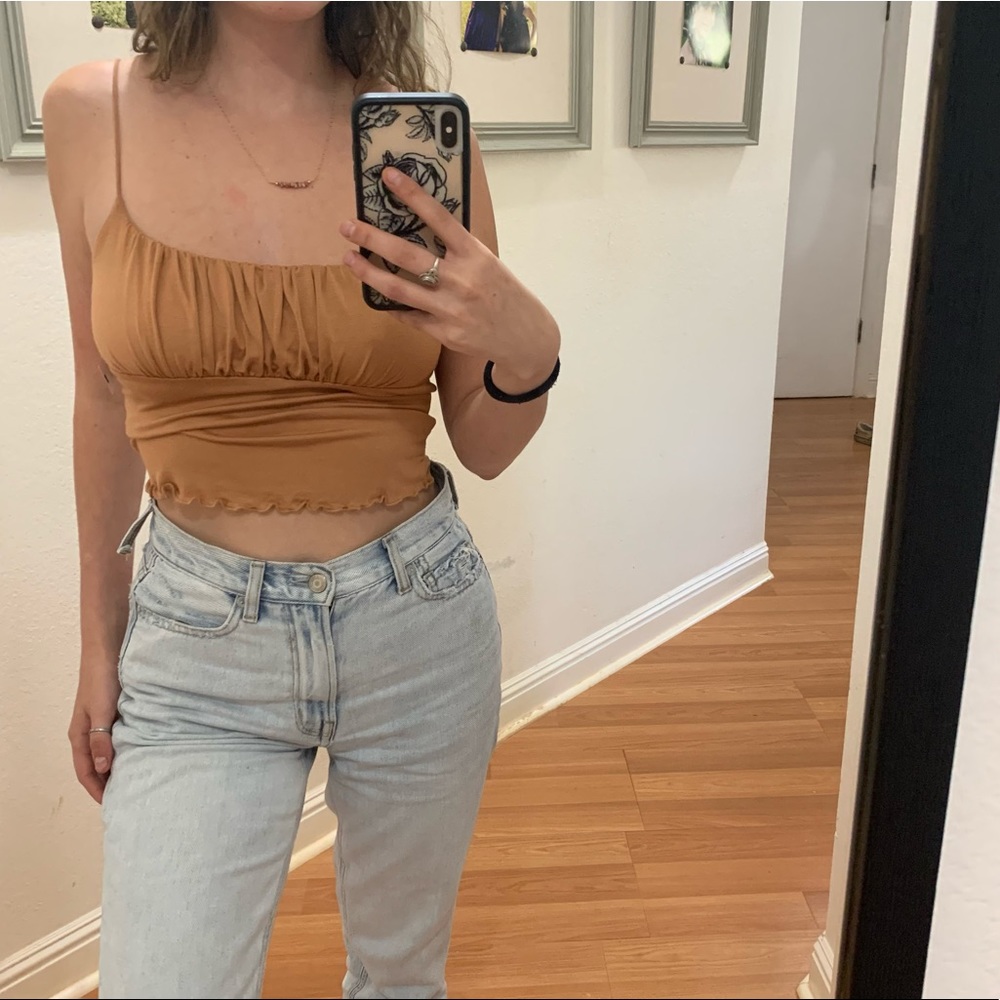 Tan bustier top